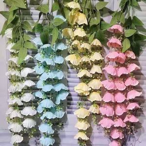 Flor artificial colgante de 3 ramas, flores de alta calidad para Arreglo de floristería, decoración de boda y boda en el bosque, pagoda - Product Image 6