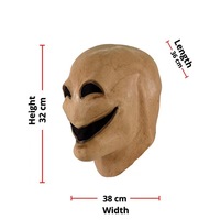 Masque en latex Alien Homme Sans Visage pour Fête d'Halloween, Masquerade Effrayante pour Adultes, Nouveauté Transfrontalière Letsfancy