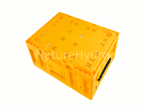 Conteneur en <span class=keywords><strong>plastique</strong></span> hautement résistant, bac de récolte en <span class=keywords><strong>plastique</strong></span>, caisses pliables empilables, caisses de récolte pour légumes - Product Image 4