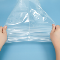 Sac à fermeture éclair en plastique transparent mat givré d'un côté, tailles personnalisées, emballage pour vêtements, sac à fermeture éclair résistant aux déchirures, pochette d'emballage pour vêtements