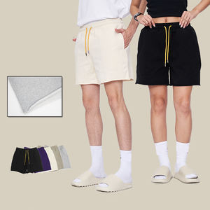 กางเกงขาสั้นผ้าฝ้ายโพลีเอสเตอร์สำหรับทั้งชายและหญิงสำหรับใส่วิ่งโลโก้ขนาด5นิ้วใส่ได้ทุกเพศสำหรับฤดูร้อน - Product Image 2