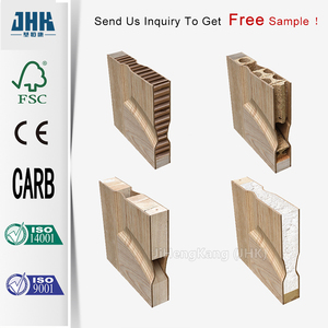 Puerta Batiente Moderna de Madera <span class=keywords><strong>Vella</strong></span> House JHK-014, Chapa de Roble Rojo Sólido, Diseño Interior para Sala de Estar y Baño, Fábrica China - Product Image 5