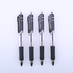Wholesale Heada Press-Open 0.5mm Black Ink <b>Ballpoint</b> <b>Pens</b> Smooth Soft Rubber Grip Custom Logo Silk Screen Printing Plastic - Product Image 3
