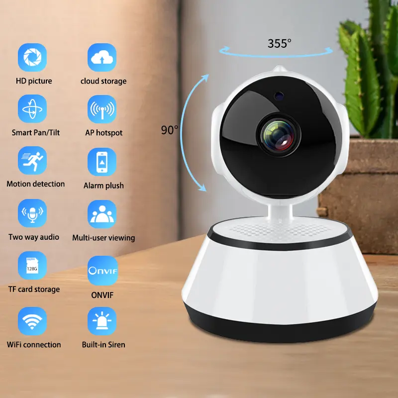 Wireless Security Hd Tf Card Home Wifi Smart Indoor Net Camera V380