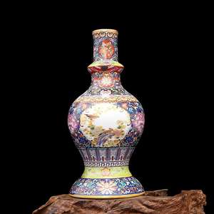 คุณภาพราคาถูกราคาเลียนแบบชิงหนึงเฉิงเซรามิค Jingdezhen โบราณเคลือบดอกไม้และนกรูปแบบแพโกดาน้ําจิบ - Product Image 1