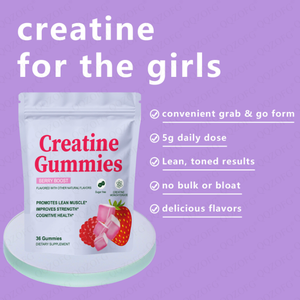 Gomitas de Creatina con Sabor Natural para Adultos, Venta al Por Mayor de Fábrica, para Mejorar la Fuerza Muscular Magra con 5g de Proteína, Nutrición Deportiva - Product Image 4