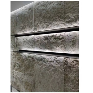 Personnalisez diverses dalles murales en pierre calcaire naturelle, <span class=keywords><strong>travertin</strong></span> blanc crème pour les encadrements de portes et les motifs de murs de fond. - Product Image 3