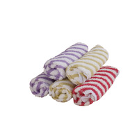 Essuie-tout de cuisine en polyester cationique rayé multicolore, absorbant et épaissi, pour essuyer les tables et laver la vaisselle