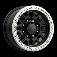 Jantes Beadlock HC 1:1 17x8.5J/20x9J en aluminium forgé multi-rayons pour camion 6x139.7 Drag Racing Tacoma Jeep Finition Noir Anthracite