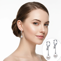 Anting Hoop Minimalis Mewah Ringan EK622 untuk Wanita, Tiang Perak 925, Anting Gantung Serbaguna, Gaya Baru Populer