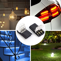Connecteur D1 D2 D3 sans soudure, sans dénudage, à déconnexion rapide, pour LED, en cuivre et plastique, 300V 9A, câblage rapide double fil