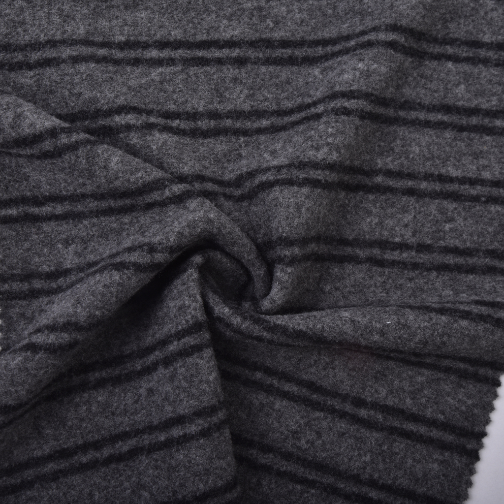 Custom Made 69%Polyester 28%Rayon 3%Spandex 240GSM TR Stretch Fleece Knit Soft Fabric For Coat