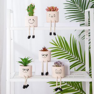 Mini maceta de flores hecha a mano, macetas suculentas de cerámica personalizadas para jardín y hogar - Product Image 6