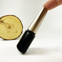Flacon de vernis à ongles en verre opaque de luxe de 8 ml, rechargeable, avec bouchon et pinceau