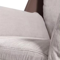 Canapé individuel moderne de luxe italien minimaliste pour salon d'hôtel, fauteuil d'appoint rembourré en tissu pour appartement
