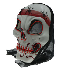 <span class=keywords><strong>Masque</strong></span> LED fil lumineux Red Death pour cosplay, crâne Burning Man pour Halloween - Product Image 5