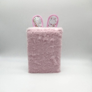 Custom Design Cute Rabbit Fluffy Plush <strong>Notebook</strong> <strong>for</strong> <strong>Kids</strong> - Product Image 3