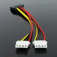 Cable de Extensión de Alimentación SATA Macho a IDE Hembra de 4 Pines para Disco Duro, Cable Divisor de 15 Pines SATA a IDE de 4 Pines