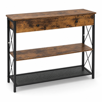 Console de luxe moderne en bois avec armoire pour salon, salle à manger, entrée, villa, hôtel, chambre, ferme, école