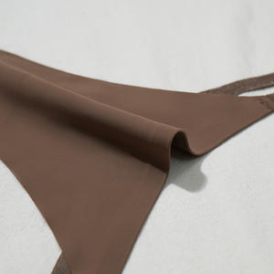 Tanga <span class=keywords><strong>de</strong></span> Satén sin Costuras <span class=keywords><strong>con</strong></span> Corte Alto y Tiro Bajo para <span class=keywords><strong>Mujer</strong></span>, Ropa Interior Femenina - Product Image 2