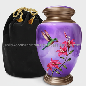 Urnes funéraires en laiton de haute qualité, design magnifique, faites à la main, pour cendres d'adultes, très demandées. - Product Image 1