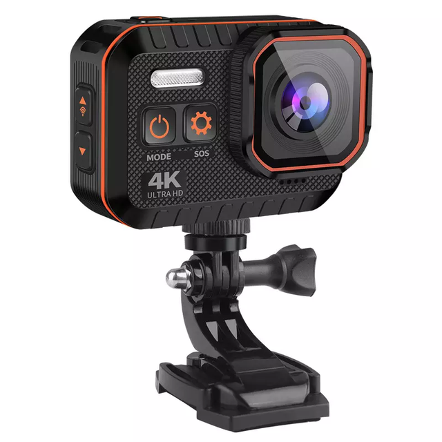 LP Professional Waterproof Sports Camera 4K 60fps Remote Action Camera with 170 Super Wide Angle 16 Million Pixels