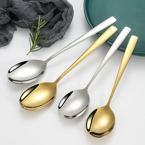 304 Stainless Steel <b>Serving</b> <b>Spoon</b> Thickened Long Handle Large Size For Restaurants And Hotels - Product Image 4