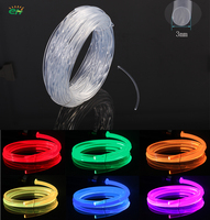 Fibre optique latérale souple transparente de 3 mm pour équipement audio, tapis de souris, appareils de jeu, petites décorations de meubles