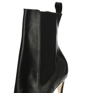 Bottines à rivets métalliques sur le devant, sexy, pour femmes, grande taille 46, bout pointu, talons hauts, tige extensible - Product Image 5