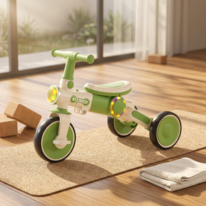 Triciclo per Bambini <span class=keywords><strong>1</strong></span>-6 Anni, Monopattino Bilanciato con Musica e Luci LED, Bicicletta Giocattolo a Tre Ruote in Plastica - Product Image 3