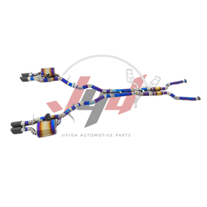 2003-2009 BMW E60 <span class=keywords><strong>E61</strong></span> <span class=keywords><strong>M5</strong></span> 5.0L TC4 Sistema de escape con válvula deportiva de titanio - Product Image 3