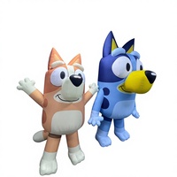 Mascotte de chien gonflable personnalisée mignonne en PVC, modèle de personnage de dessin animé géant gonflable - Imperméable et durable