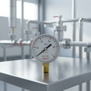 เกจวัดแรงดันทองเหลืองคุณภาพสูง เกลียวขนาด <span class=keywords><strong>1</strong></span>/<span class=keywords><strong>4</strong></span> นิ้ว - Product Image 4