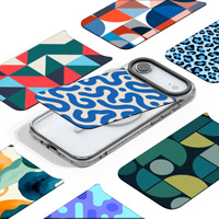 Coque de téléphone antichoc de luxe à motif ondulé, style rigide, en PC, pour iPhone 17 16 15 14 Pro Max