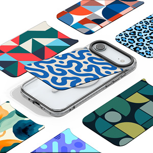 Luxe geribbelde patroon harde hoes in stijlvolle, schokbestendige uitvoering met PC-materiaal voor iPhone 17 16 15 14 Pro Max - Product Image 5