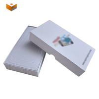 Boîte cadeau en papier pour téléphone avec logo personnalisé, plusieurs compartiments, insert en EVA, emballage pour accessoires de smartphone, boîte en carton