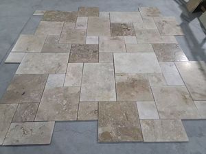 Tùy chỉnh tự nhiên <span class=keywords><strong>travertine</strong></span> pavers đá ngẫu nhiên lỏng lát đá giảm kết thúc điên paver gạch lát sàn - Product Image 6