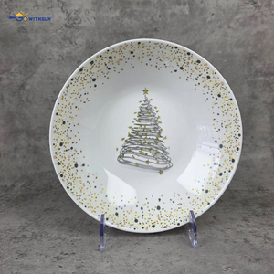 Set <span class=keywords><strong>di</strong></span> Stoviglie in <span class=keywords><strong>Vetro</strong></span> Opalino <span class=keywords><strong>Arcopal</strong></span> da 18 Pezzi, Riutilizzabile, Personalizzato con Stella Dorata per Albero <span class=keywords><strong>di</strong></span> Natale - Product Image 5