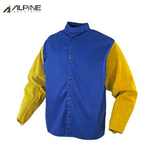 Veste de soudage en cuir de vachette fendu résistant à l'abrasion et aux étincelles pour la construction et la lutte contre l'incendie Caractéristique de sécurité - Product Image 3