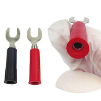 Kit de fils de test multimètre JD15-TL091, fiche banane, conducteur en cuivre de 4 mm, gaine en PVC, 1000 V, 32 A, ensemble de sondes protégées contre les chocs