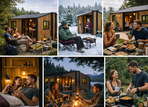 Casa Contenedor Prefabricada, Portátil, Plegable, Expandible, de Paneles Sándwich de Acero, de 20 Pies/40 Pies, Casa Modular de Lujo Móvil, 2 Dormitorios - Product Image 3