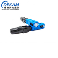 Connecteur rapide DEKAM SC APC SC UPC pour fibre optique, assemblage rapide FTTH pour les opérateurs de télécommunications des Philippines