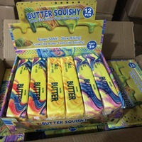22cm Jumbo Fruit Butter Squishy Aardbei Watermeloen Smaak TPR Langzaam Stijgend Stress Verlichtend Speelgoed Jongens Meisjes Leeftijden 2+ 5 tot 7 Jaar