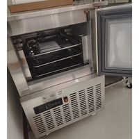 Congélateur rapide Flishel à 5 plateaux, petite taille, porte simple, réfrigérateur commercial portable, automatique, en acier inoxydable, neuf, pour aliments surgelés