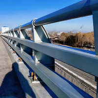 Q235 Puente galvanizado Barandilla Río Engrosamiento Anticolisión Barandilla Puente de aleación de aluminio Barandilla