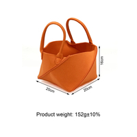 Sac fourre-tout en feutre à empiècements triangulaires, pliable, écologique, cadeau promotionnel, logo personnalisé en relief, pour femme
