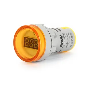 Хорошие поставщики измеритель напряжения монитор Цифровой желтый маленький светодиодный экран вольтметр Вольт детектор сигнала световая панель