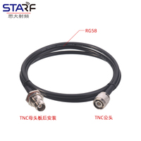 Kabel Jumper RG58 TNC Male Plug ke TNC Female Bulkhead Extension Cable Kabel Koaksial Low Loss 1M 3M 5M