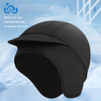 Gorra de Ciclismo de Seda Helada con Visera, Secado Rápido, Transpirable, Anti-Sudor, Forro Ligero para Casco, Protección UV, Gorra de Ciclismo Tipo Calavera