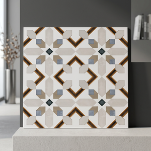 Carreaux de sol en céramique numérique rustique gris 400x400mm, design italien, antidérapants, en porcelaine émaillée pour intérieur - Product Image 3